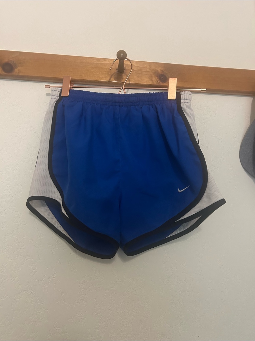 Blue Nike shorts